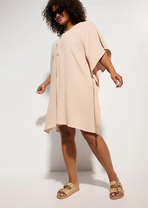 Strandtunika i lett musselin, bonprix