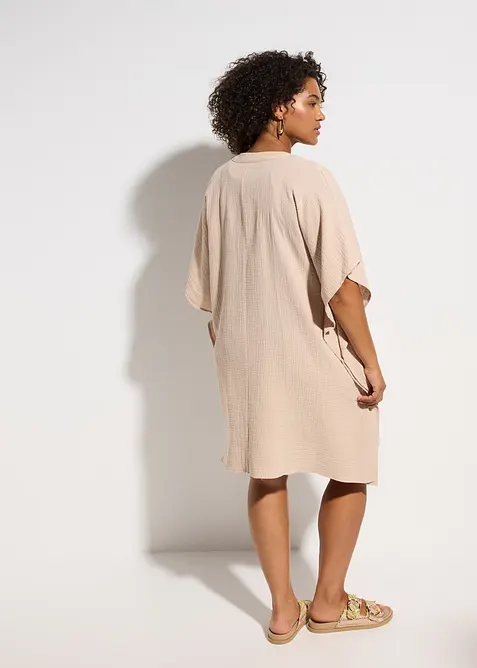 Strandtunika i lett musselin, bonprix