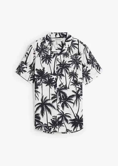 Kortermet skjorte av myk viskose, bonprix