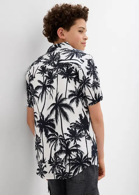 Kortermet skjorte av myk viskose, bonprix