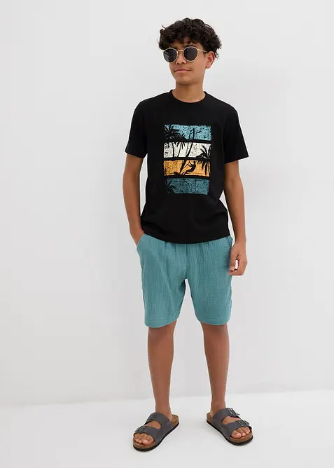 T-skjorte i &oslash;kologisk bomull, bonprix