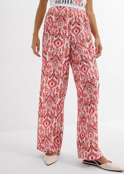 Pull on-bukse i strukturert krepp, bonprix