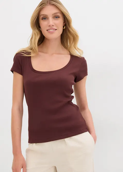 T-skjorte i 100% økologisk bomull, bonprix