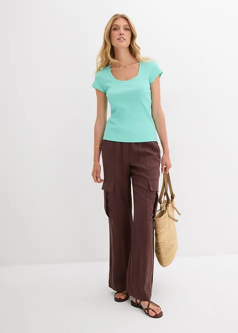 T-skjorte i 100% &oslash;kologisk bomull, bonprix