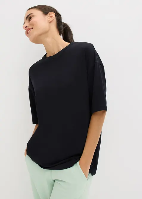 Oversized treningstopp med bomull, hurtigt&oslash;rkende, bonprix