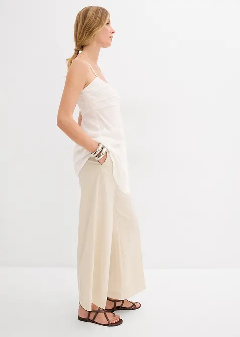 Lang bluse i lett viskose, bonprix