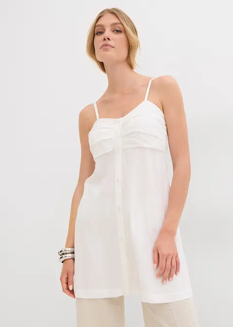 Lang bluse i lett viskose, bonprix