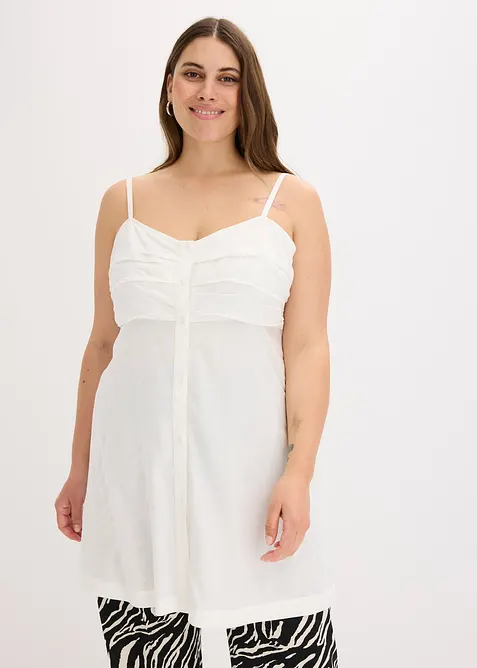 Lang bluse i lett viskose, bonprix