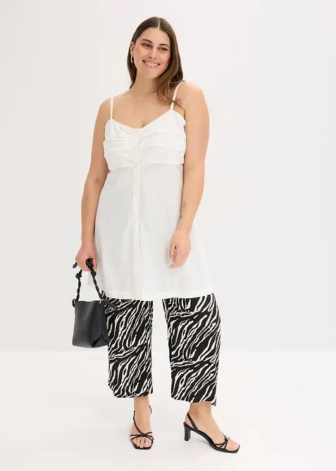 Lang bluse i lett viskose, bonprix