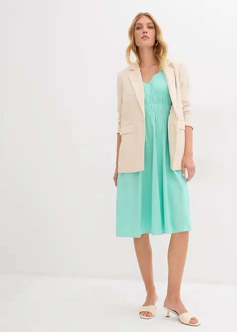 Stroppekjole i 100% &oslash;kologisk bomull, bonprix