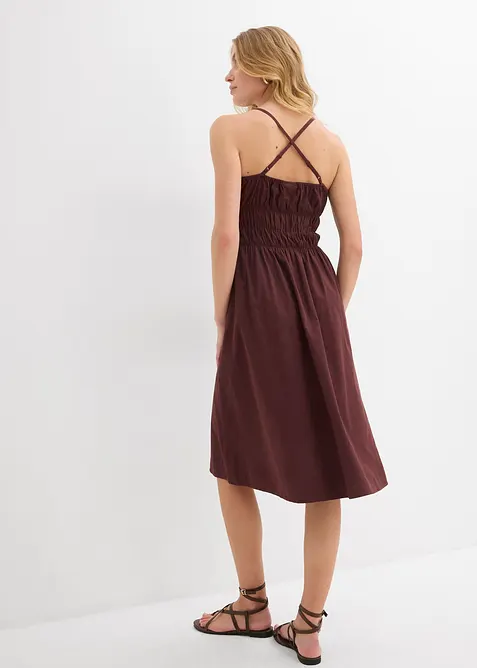 Stroppekjole i 100% &oslash;kologisk bomull, bonprix