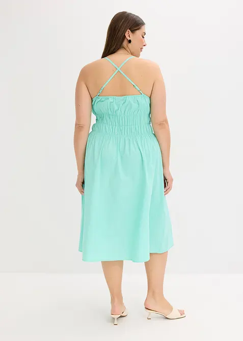 Stroppekjole i 100% &oslash;kologisk bomull, bonprix