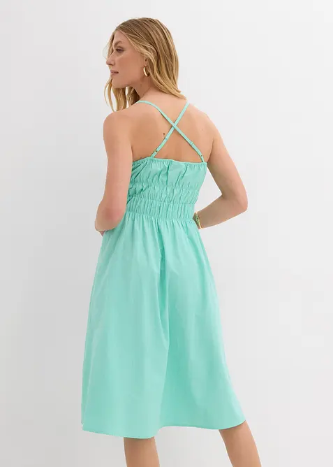 Stroppekjole i 100% &oslash;kologisk bomull, bonprix