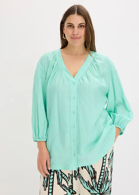 Oversized bluse av myk viskosemiks, bonprix