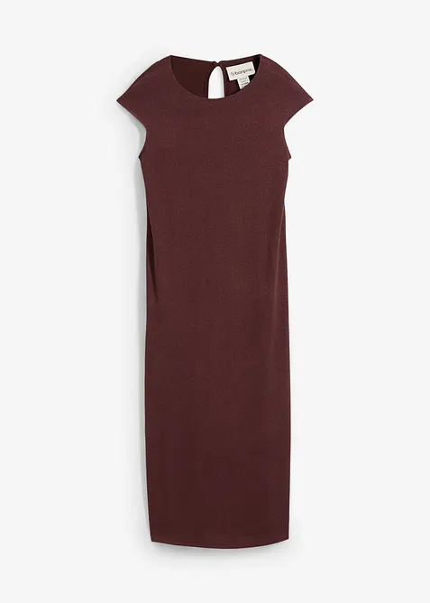 Midikjole i strikket look, bonprix