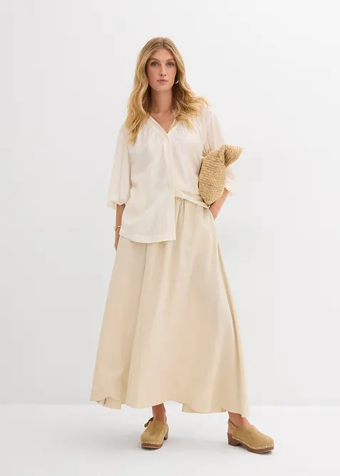 Oversized bluse av myk viskosemiks, bonprix