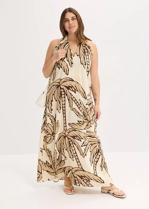 Halterneck kjole i A-fasong, bonprix