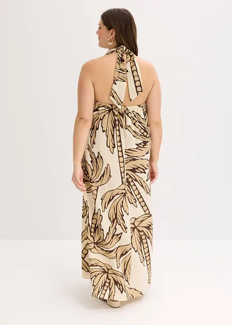 Halterneck kjole i A-fasong, bonprix