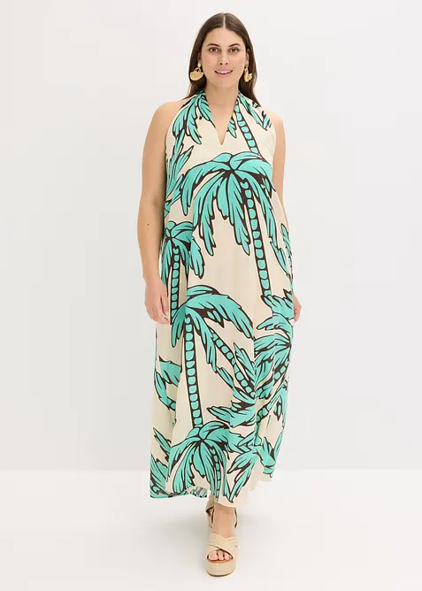 Halterneck kjole i A-fasong, bonprix