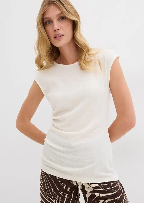 Topp i strukturert krepp, bonprix