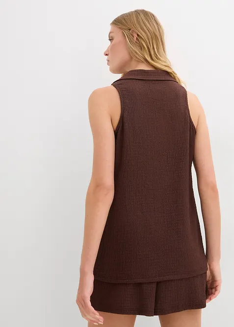 Topp i strukturert krepp, bonprix