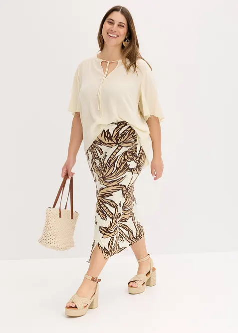 Jerseyskj&oslash;rt i myk viskosemiks, bonprix