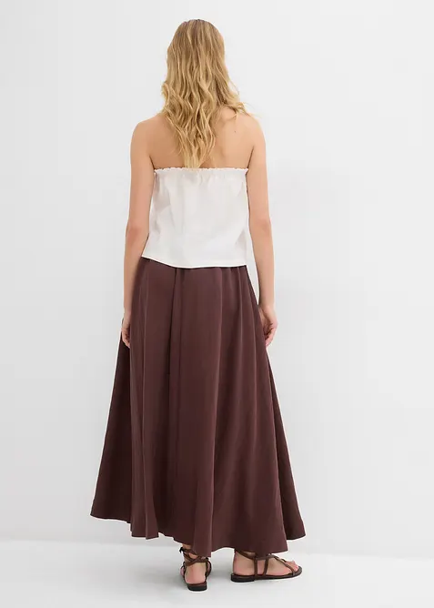 Maxiskjørt i lett lyocellmiks, bonprix