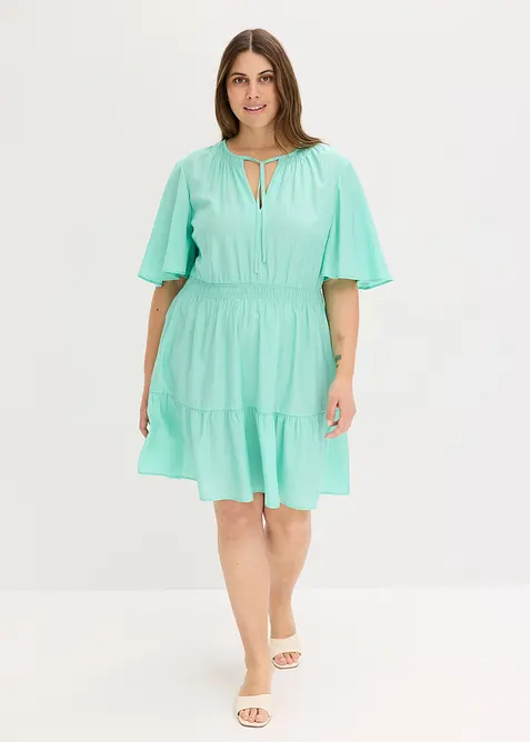 Minikjole i lett viskosemiks, bonprix