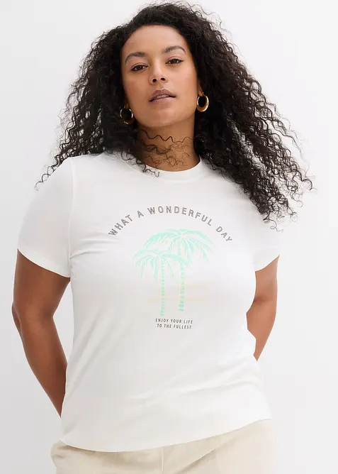 T-skjorte med motivtrykk, bonprix