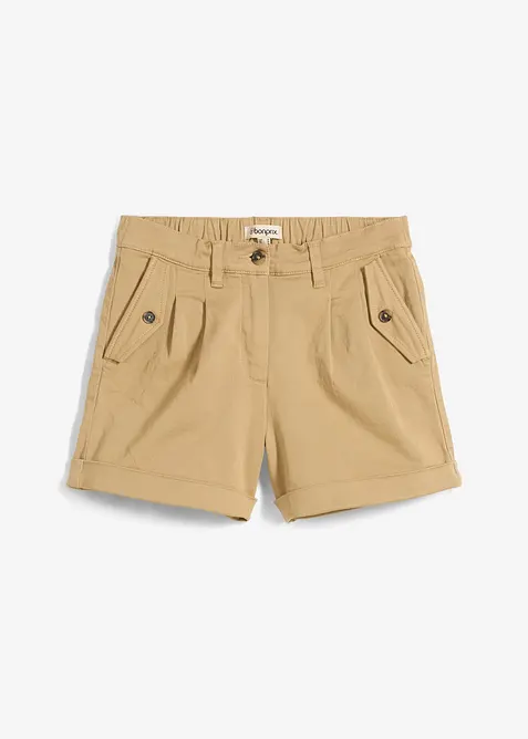 Shorts i twill med høy midje, bonprix