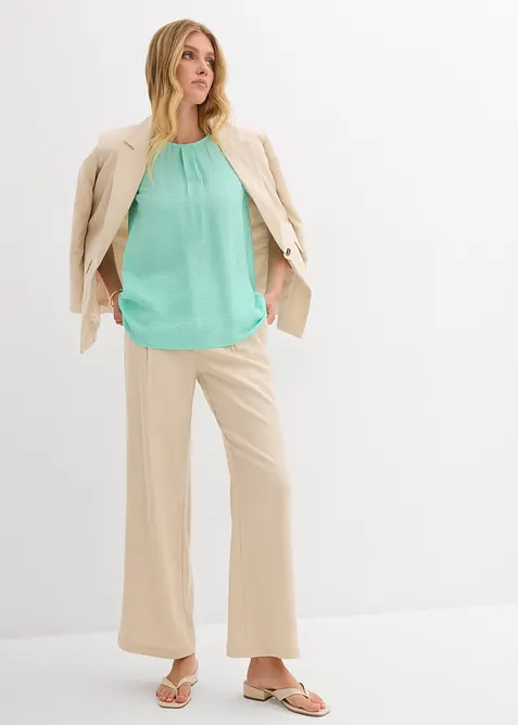 Blusetopp i lett viskosemiks, bonprix