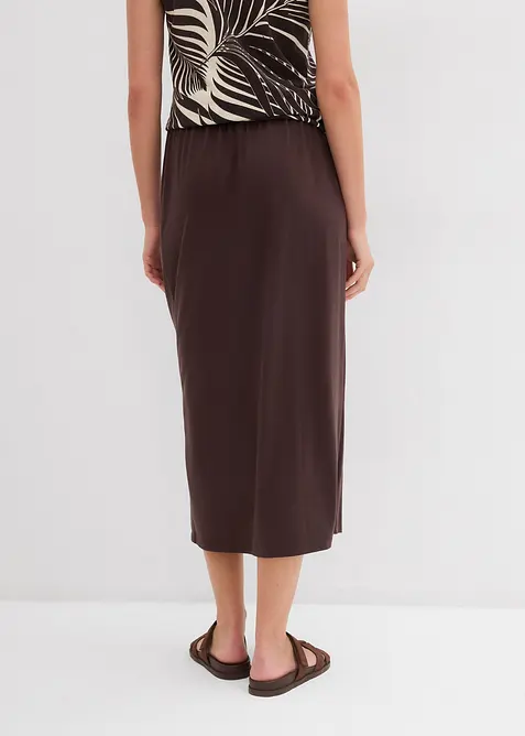 Jerseyskjørt med komfortlinning, bonprix