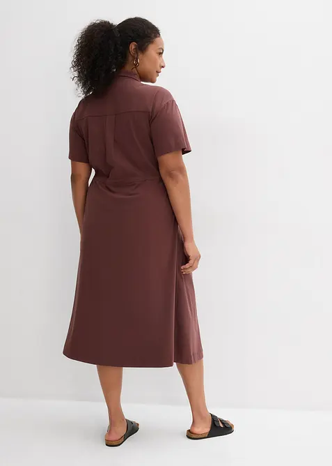 Jerseykjole i bomull med elastan, bonprix