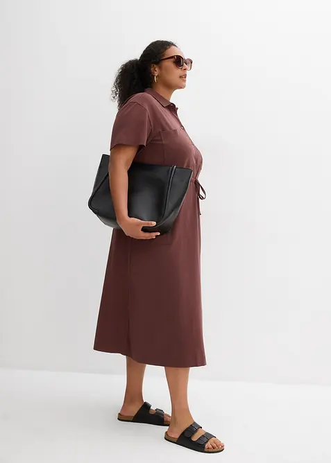 Jerseykjole i bomull med elastan, bonprix