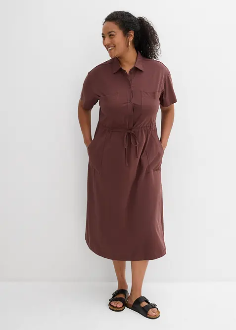 Jerseykjole i bomull med elastan, bonprix