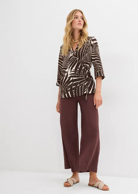 Kimonobluse i linstil, bonprix