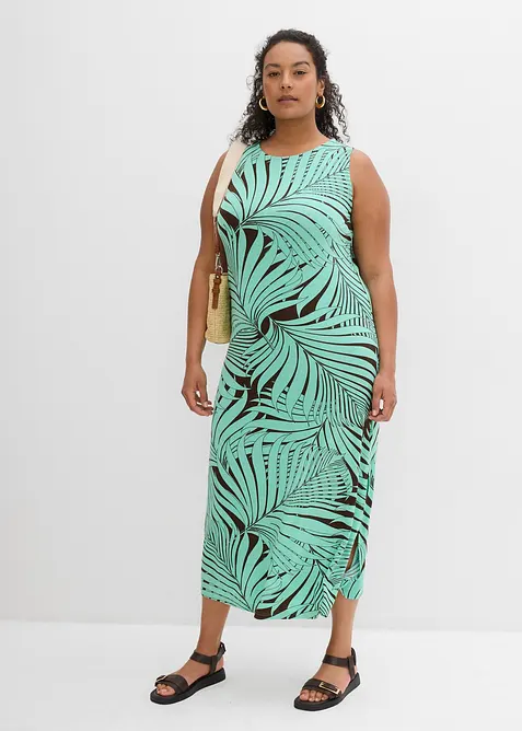 Trikotkjole i lett viskosemiks, bonprix