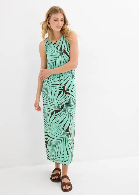 Trikotkjole i lett viskosemiks, bonprix