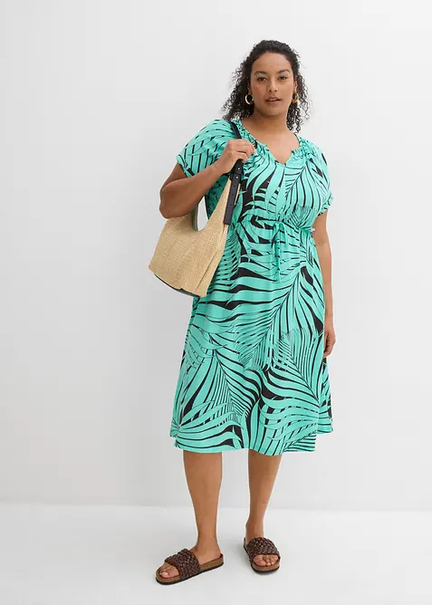 Jerseykjole i lett viskosemiks, bonprix