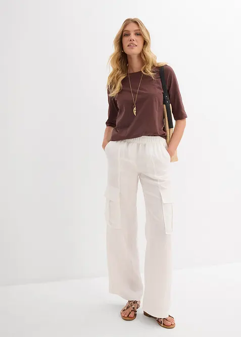 T-skjorte i 100% &oslash;kologisk bomull (2-pack), bonprix