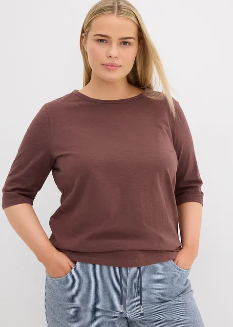 T-skjorte i 100% &oslash;kologisk bomull (2-pack), bonprix