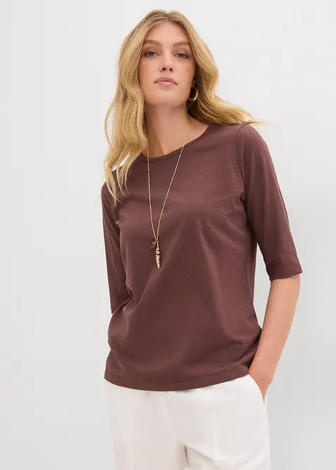 T-skjorte i 100% &oslash;kologisk bomull (2-pack), bonprix