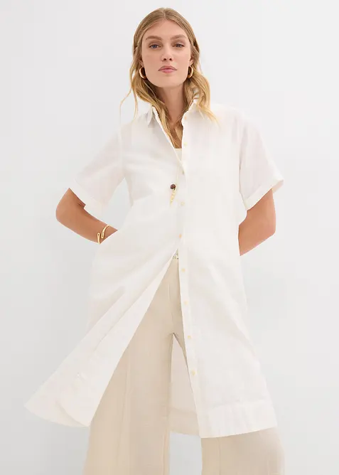 Skjortekjole i 100% bomull, bonprix