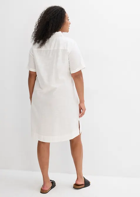 Skjortekjole i 100% bomull, bonprix