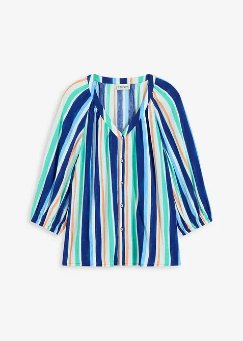 Bluse i strukturert viskose, bonprix