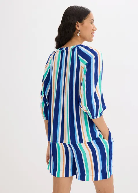 Bluse i strukturert viskose, bonprix