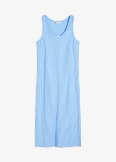 Midikjole i mykt ribbemateriale, bonprix