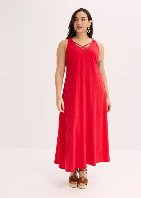 Stroppekjole i 100% &oslash;kologisk bomull, bonprix