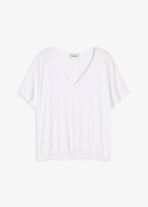 Oversized topp i myk viskosemiks, bonprix