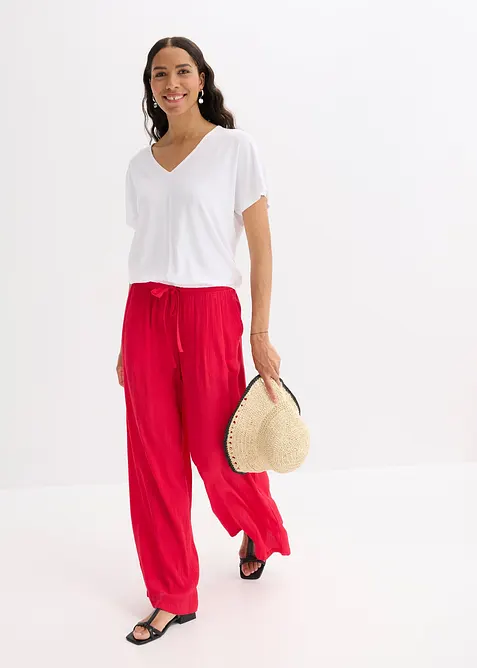 Oversized topp i myk viskosemiks, bonprix